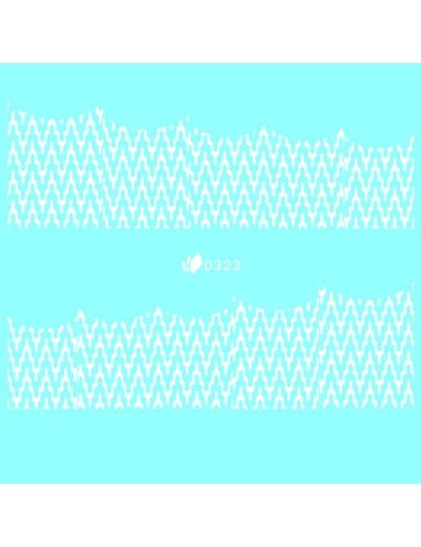 Water Decal blanc 323