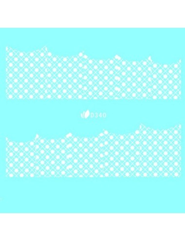 Water Decal blanc 340