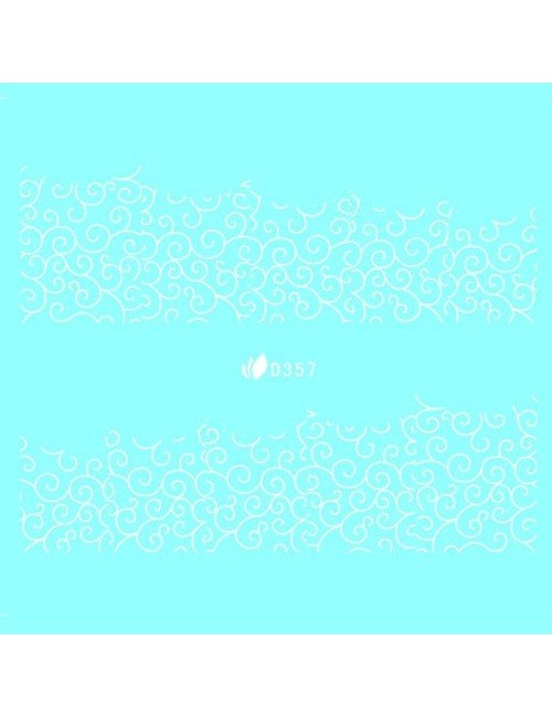 Water Decal blanc 357
