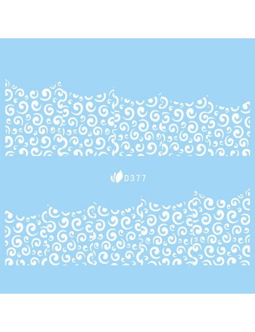 Water Decal blanc 377